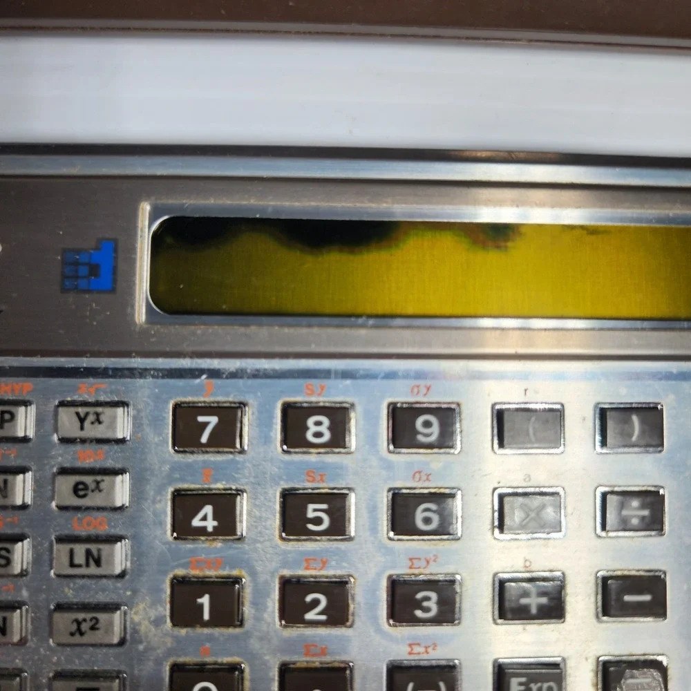 READ Sharp EL-5100 Scientific Calculator with‎ Cover Rare Vintage DISPLAY ISSUE